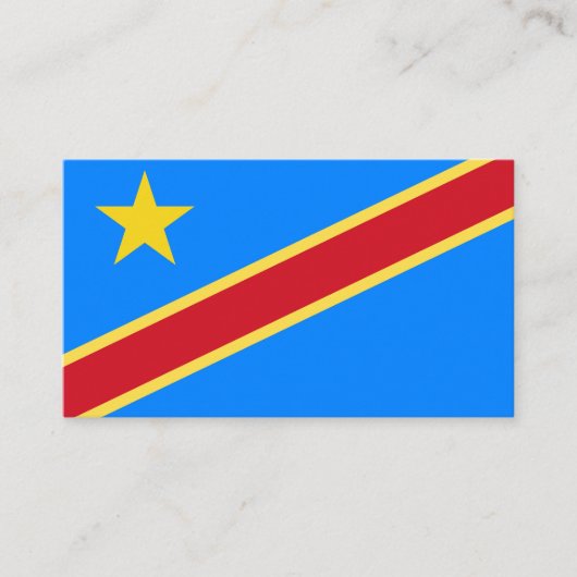 Kongo-Flagge Visitenkarte (Vorderseite)