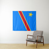 Kongo-Flagge Wandteppich (Beispiel (Horizontal))
