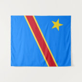 Kongo-Flagge Wandteppich (Vorderseite (Horizontal))