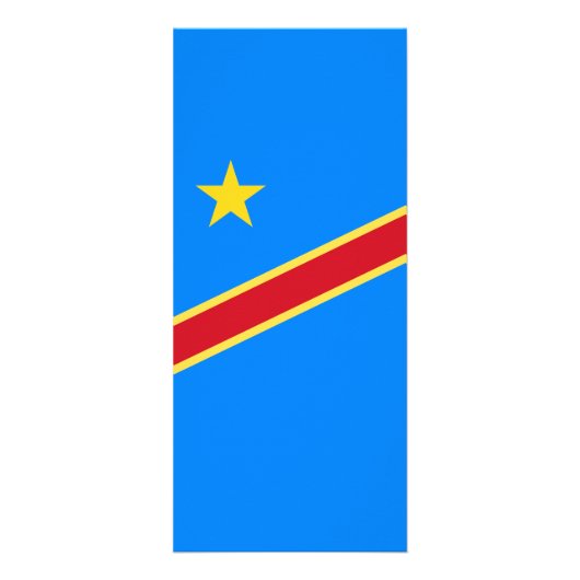 Kongo-Flagge Werbekarte (Vorne)