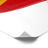 Kongo-Flaggenposter Poster (Ecke)