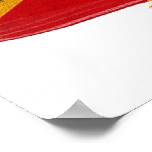 Kongo-Flaggenposter Poster (Ecke)