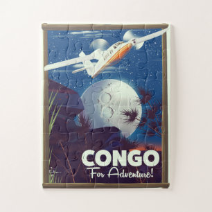 Kongo Für Abenteuer! Reiseposter Puzzle