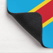 Kongo-Kinshasa Flagge Mousepad (Ecke)