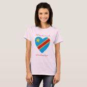 Kongo-Kinshasa Flaggen-Schatz-T - Shirt (Vorne ganz)