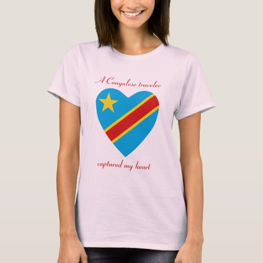 Kongo-Kinshasa Flaggen-Schatz-T - Shirt (Vorderseite)