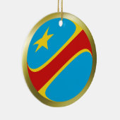 Kongo-Kinshasa-Flaggenverzierung Keramikornament (Rechts)