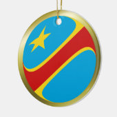 Kongo-Kinshasa-Flaggenverzierung Keramikornament (Links)