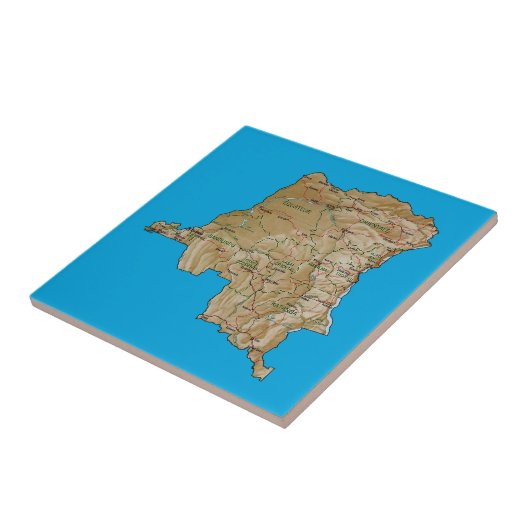 Kongo-Kinshasa Karten-Fliese Fliese (Seite)