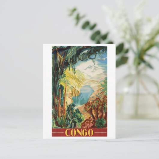 Kongo, Kongo, Afrika, Landschaft, Vintag Postkarte (Stehend Vorderseite)