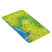 Kongo River Beautiful Vintag map Magnet (Rechte Seite)