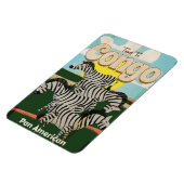 Kongo Vintage Travel Poster. Magnet (Linke Seite)