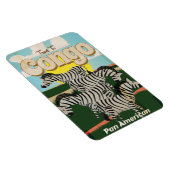 Kongo Vintage Travel Poster. Magnet (Rechte Seite)