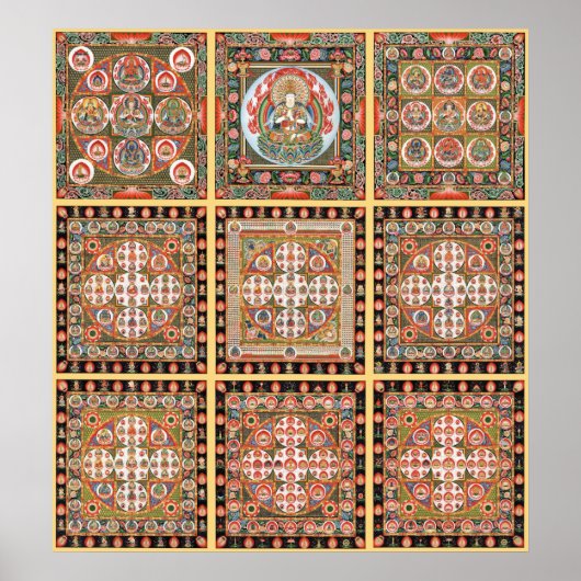 Kongokai Mandala Poster (Vorne)