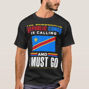 Kongolesische DR Kongo-Flagge Kongo DR Kongo T-Shirt