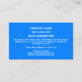 Kongolesische Flagge, Flagge der DR Kongo Visitenkarte (Rückseite)