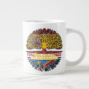 Kongolesische Flagge Spaniens Jumbo-Tasse