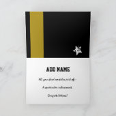 KONGRATULATIONEN PHD Grad Gold Streifen A0Ag Karte (Innenseite)