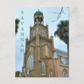 Kongregation Mickve Israel Savannah Georgia Postkarte (Vorderseite)