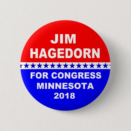 Kongreß 2018 Jims Hagedorn Minnesota Button (Vorderseite)