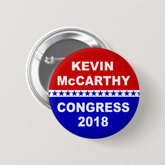 Kongreß 2018 Kevins McCarthy Kalifornien Button (Vorne & Hinten)