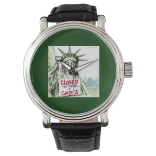 Kongress geschlossen 4 Reparatur Lady Liberty lust Armbanduhr