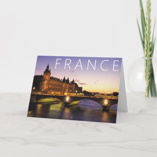 Kongress | Paris, Frankreich | Vielen Dank Dankeskarte (Vorderseite)