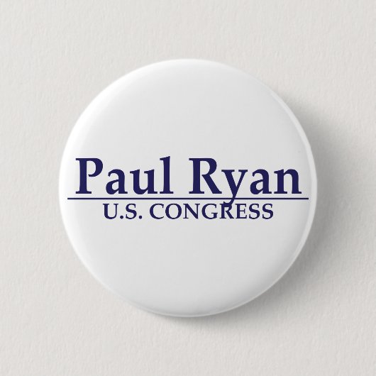 Kongreß Pauls Ryan US Button (Vorderseite)