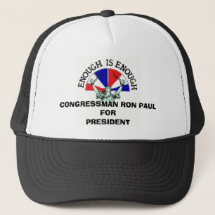KONGRESSABGEORDNETES RON PAUL FÜR PRÄSIDENTEN TRUCKERKAPPE