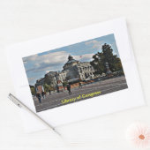 Kongressbibliothek im Mosaik-Muster Rechteckiger Aufkleber (Umschlag)