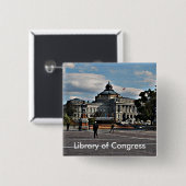 Kongressbibliothek in Mosaik Button (Vorne & Hinten)