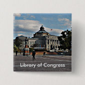 Kongressbibliothek in Mosaik Button (Vorderseite)