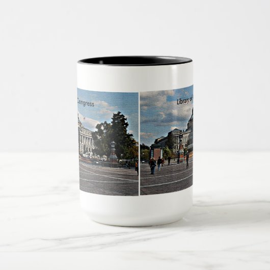 Kongressbibliothek in Mosaik Tasse (Zentrum)