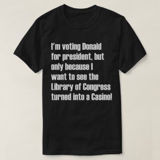 Kongressbibliothek machte zu ein Kasino T-Shirt