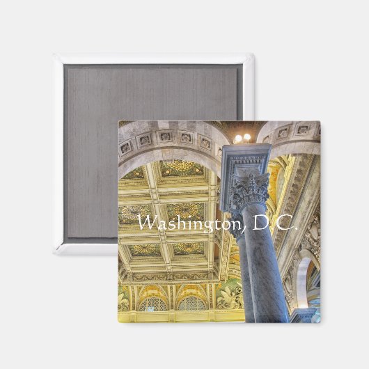 Kongressbibliothek Magnet (Vorderseite/Rückseite)