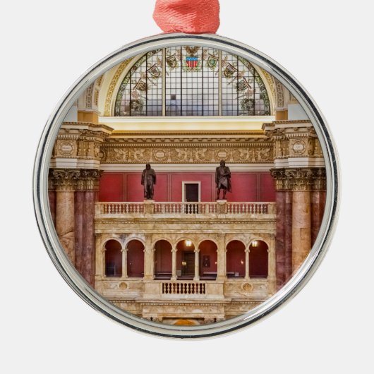 Kongressbibliothek Ornament Aus Metall (Vorne)