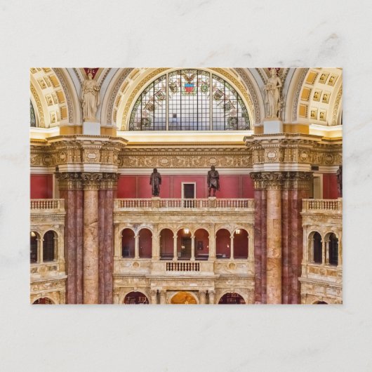 Kongressbibliothek Postkarte (Vorderseite)