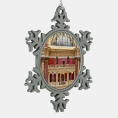 Kongressbibliothek Schneeflocken Zinn-Ornament (Links)