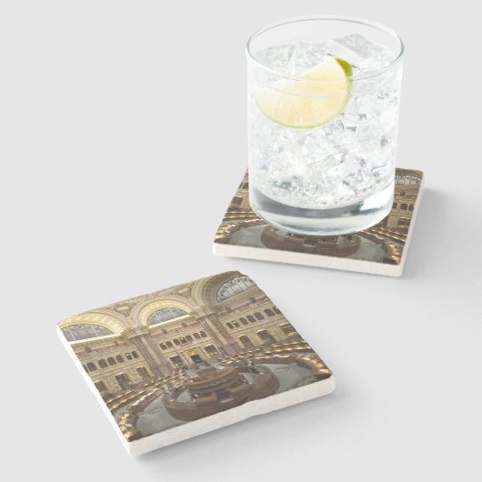 Kongressbibliothek Steinuntersetzer (Seitenansicht)