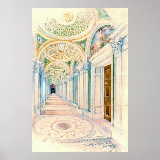 Kongressbibliothek Washington DC 1897 Poster (Vorne)