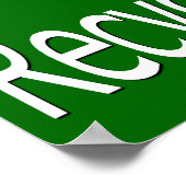 Kongresspopster gerecycelt poster (Ecke)