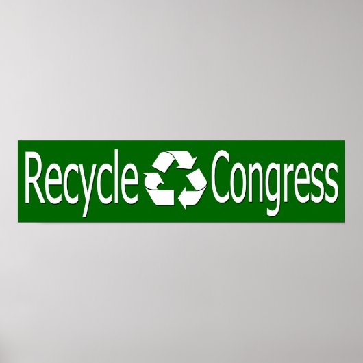 Kongresspopster gerecycelt poster (Vorne)