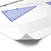 Kongruente Dreiecke - Math Poster (Ecke)