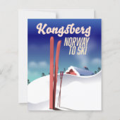 Kongsberg Norway Ski-Poster. (Rückseite)