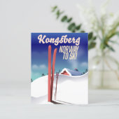 Kongsberg Norway Ski-Poster. (Stehend Vorderseite)