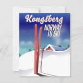 Kongsberg Norway Ski-Poster. (Vorderseite)