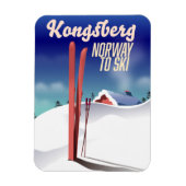 Kongsberg Norway Ski-Poster. Magnet (Vertikal)