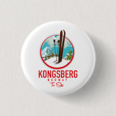 Kongsberg Norwegen Skiglogologo Button (Vorderseite)