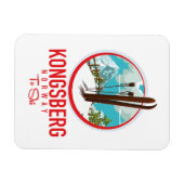 Kongsberg Norwegen Skiglogologo Magnet (Horizontal)