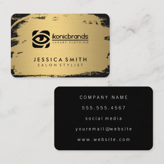 Konicbrands Visitenkarte (Vorne/Hinten)